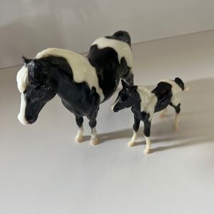 Breyer horse Midge black and white pinto shetland pony